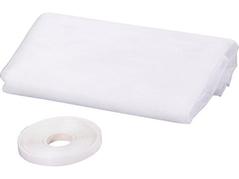CanDo Basic muggengaas met klittenband 130x150 cm wit