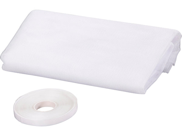CanDo Basic toile moustiquaire avec bande auto-agrippante 130x150 cm blanc