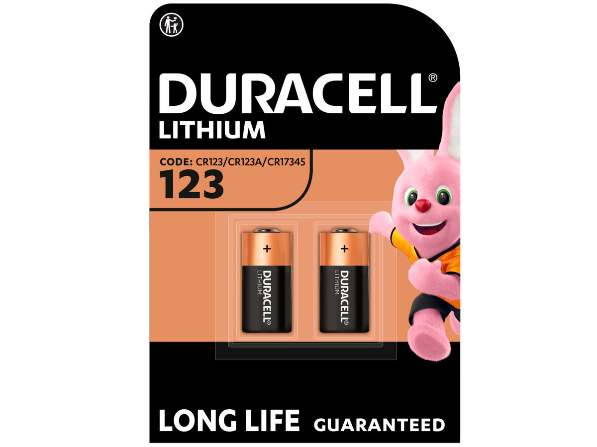 Duracell Batterij High Power lithium CR123 3V 2 stuks