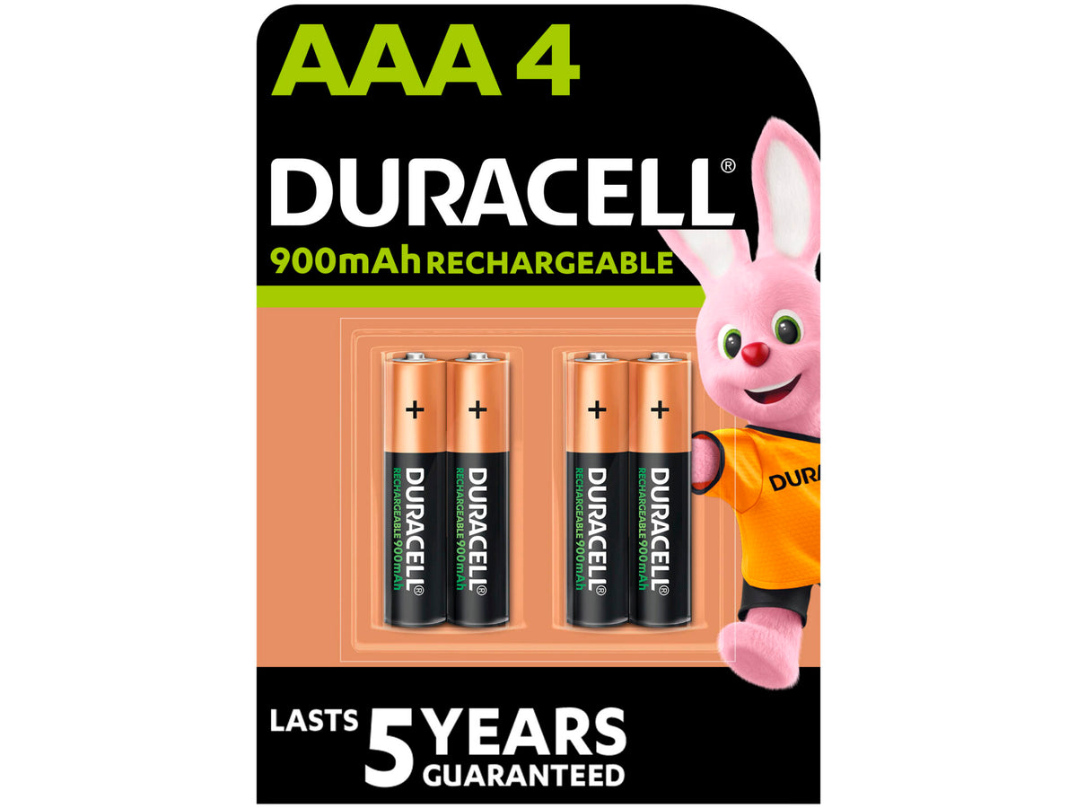 Duracell Batterij NI-MH AAA 900mAh 4 stuks