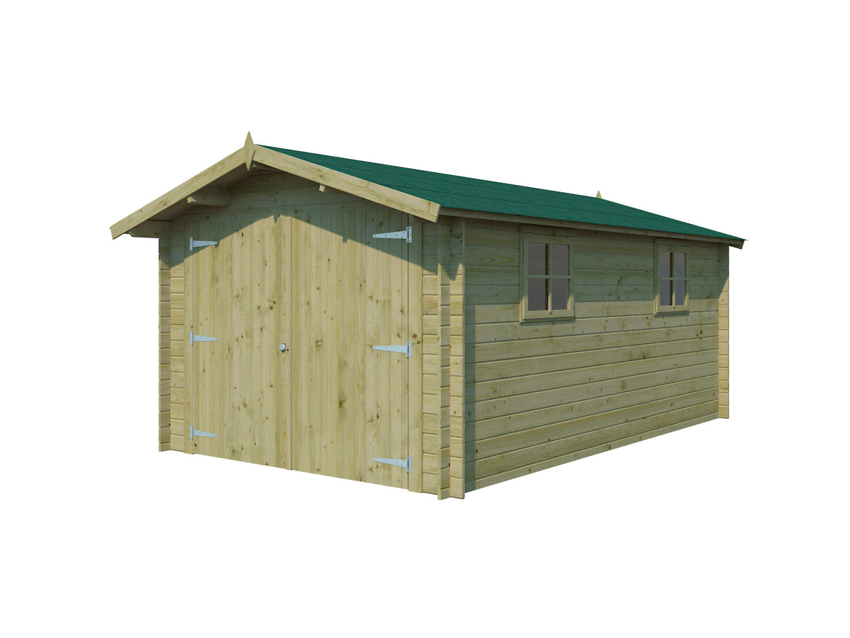 Gardenas Bergen garage 505x320x241 cm hout geïmpregneerd
