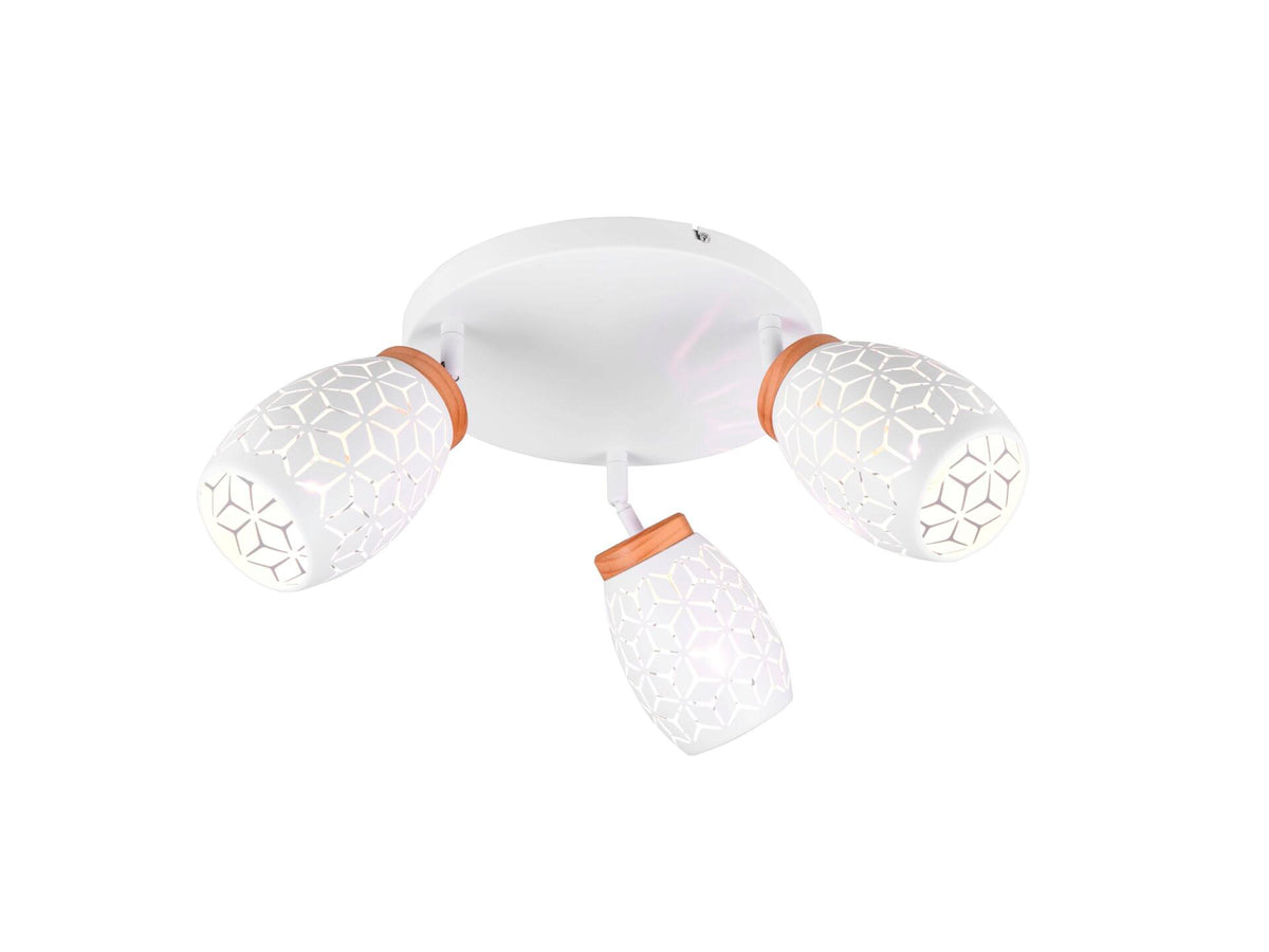 Reality Bidar plafondlamp E14 3x4 W mat wit