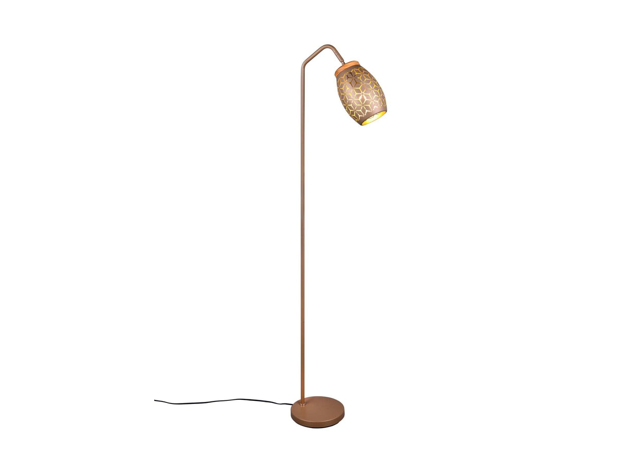 Reality Bidar vloerlamp E27 4W bruin