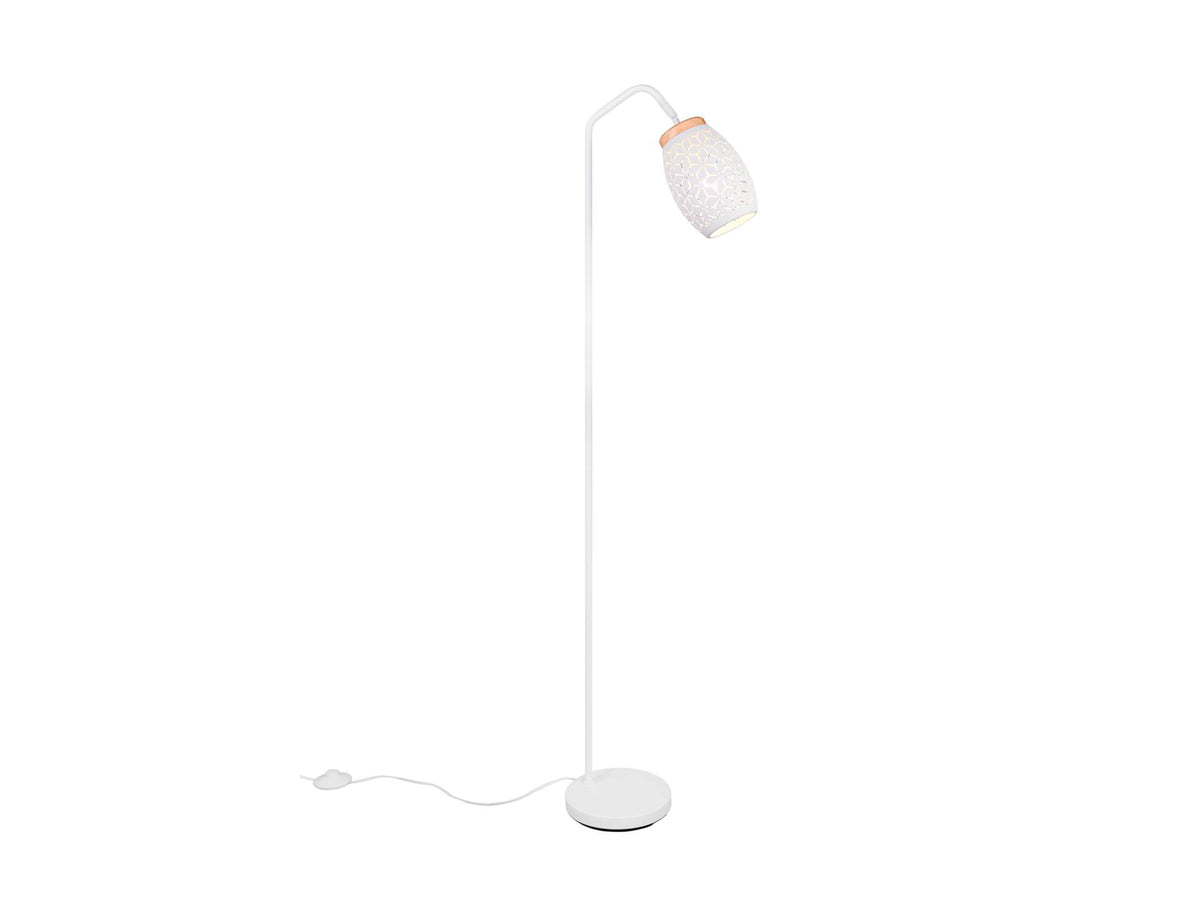Reality Bidar vloerlamp E27 4W mat wit