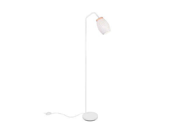 Reality Bidar vloerlamp E27 4W mat wit