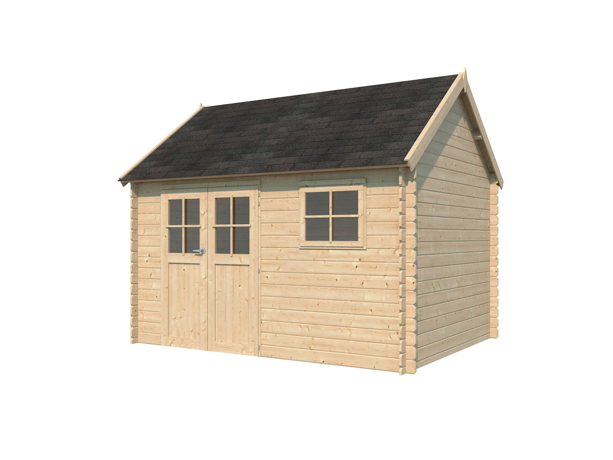 Woodlands Birmingham L houten tuinhuis 385x295x318 cm blokhut
