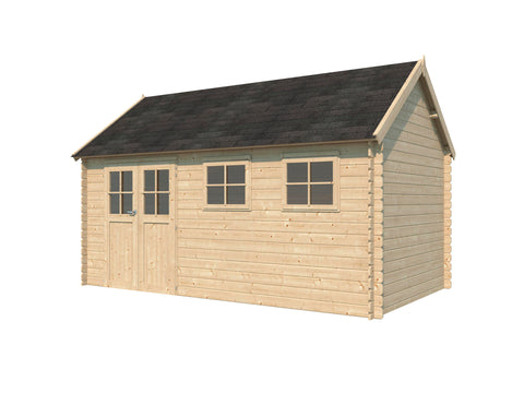 Woodlands Birmingham XL houten tuinhuis 505x295x318 cm blokhut