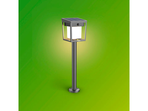 Philips Blaise solar tuinpaal op spies 1,5W antraciet