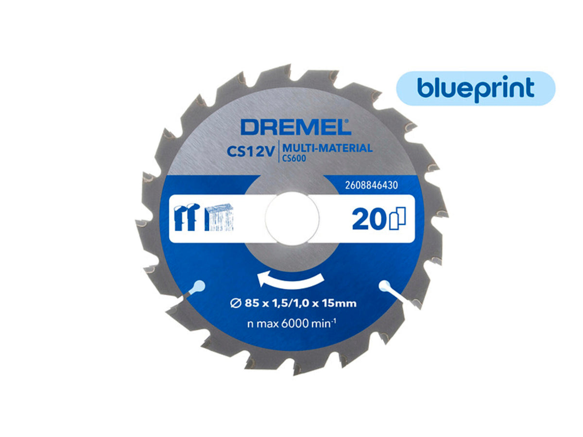 Dremel Blueprint Multi-Material cirkelzaagblad 85mm 20T