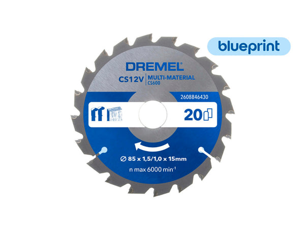 Dremel Blueprint Multi-Material cirkelzaagblad 85mm 20T