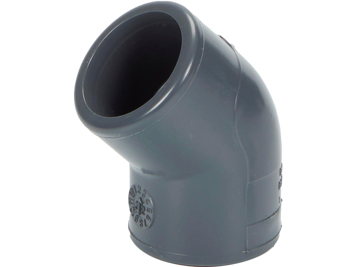 Bocht 45° PVC lijm 32mm