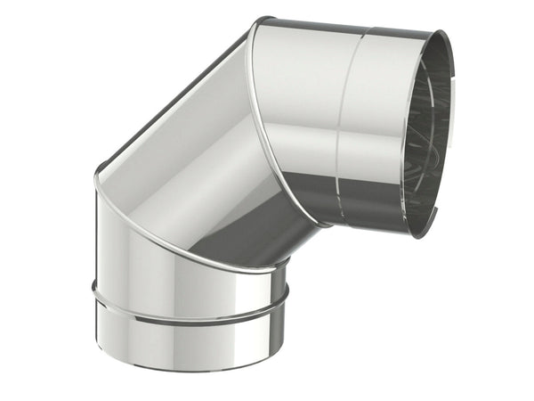 Saninstal Bocht 90° 131mm inox