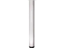 Bonita meubelpoot rond 76mm 72cm metaal wit