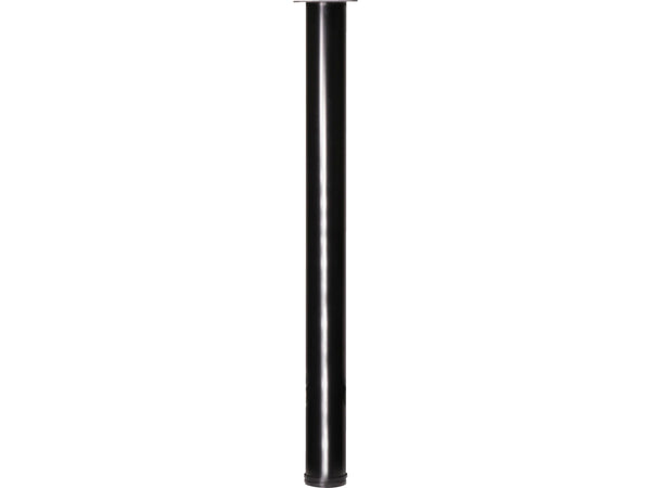 Bonita pied de meuble rond 76mm 90cm métal noir