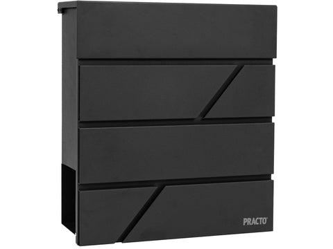 Practo Garden Bordeaux brievenbus zwart mat