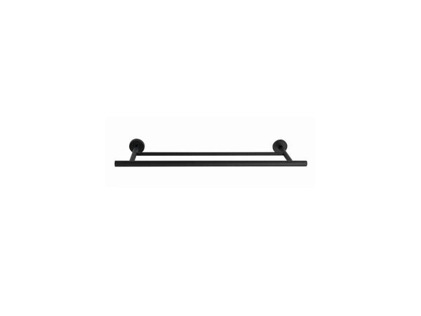 Wenko Bosio handdoekrek dubbel 60cm mat zwart