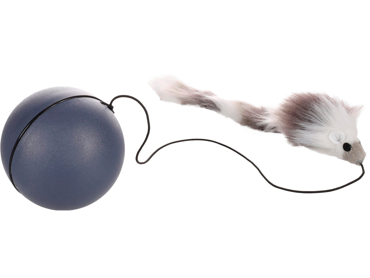 Flamingo Boula kattenspeelgoed bewegende bal met muis