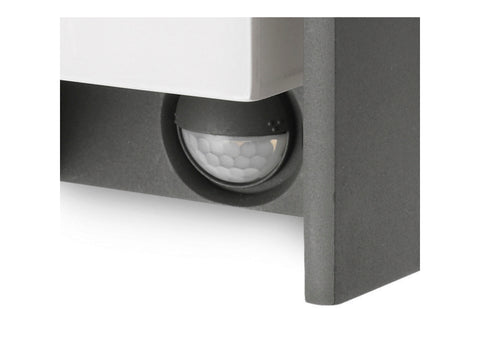 Bridge wandlamp 15W E27 met PIR antraciet