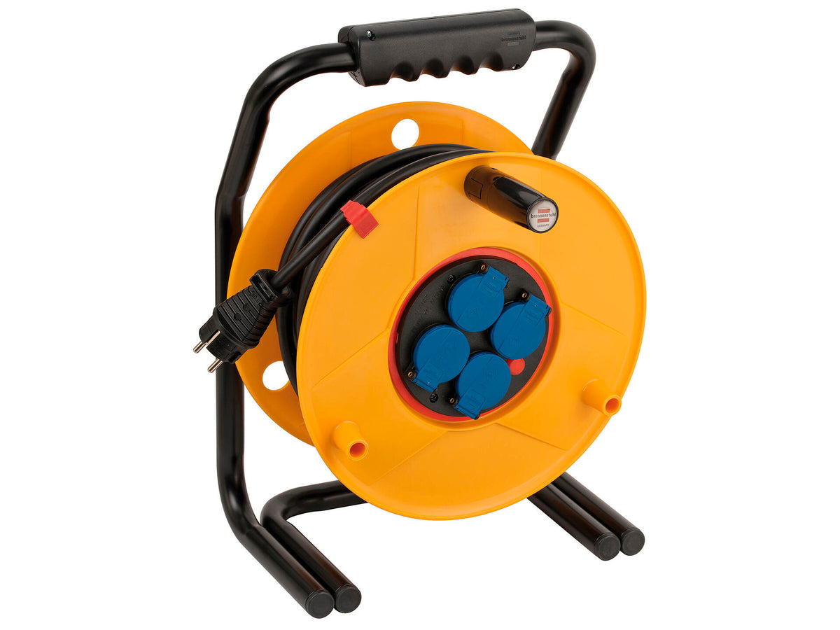 Brennenstuhl Brobusta Bretec kabelhaspel 25m geel, kabelhaspels — SKU COLOS-251124, EAN 4007123061204