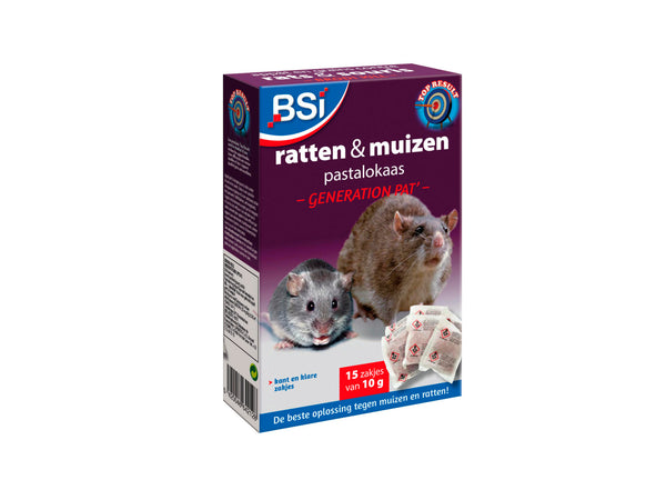 BSI Brodi Kill Generation Pat' pastalokaas tegen ratten en muizen 150g