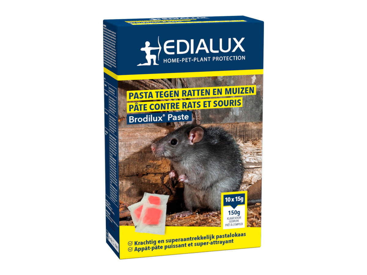 Edialux Brodilux pasta tegen ratten en muizen 150g