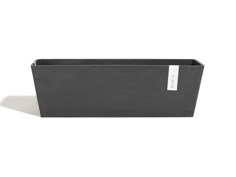 Ecopots Bruges bloembak 45x17 cm donkergrijs