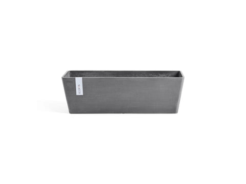 Ecopots Bruges bloembak 65x20 cm grijs