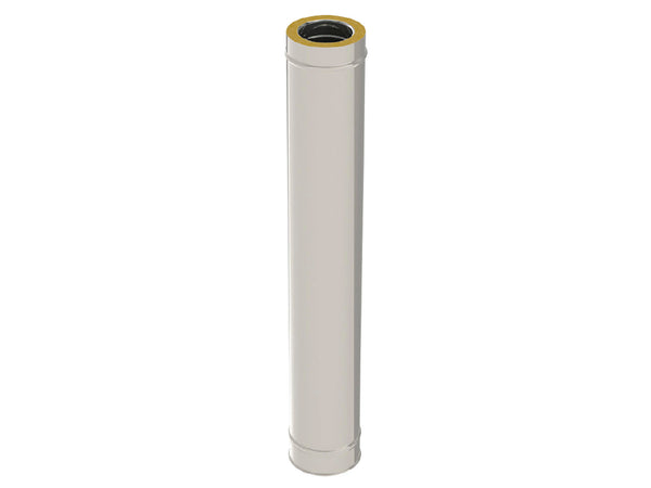 Saninstal Tuyau inox double paroi pour poêle à pellets 1m