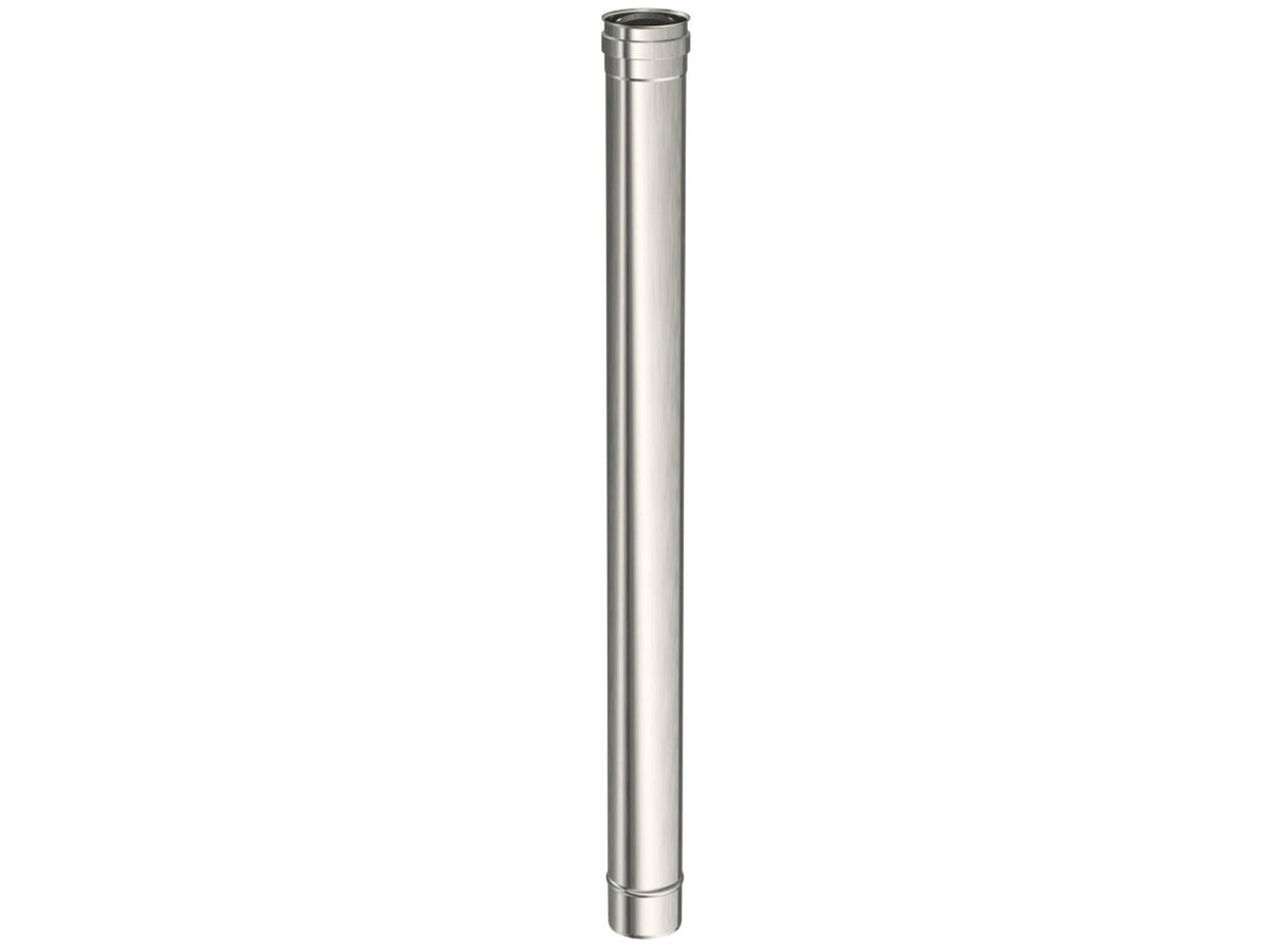 Saninstal Buis voor pelletkachel inox 80mm 1m