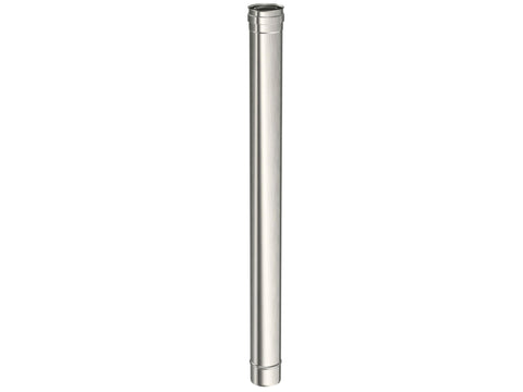Saninstal Buis voor pelletkachel inox 80mm 1m