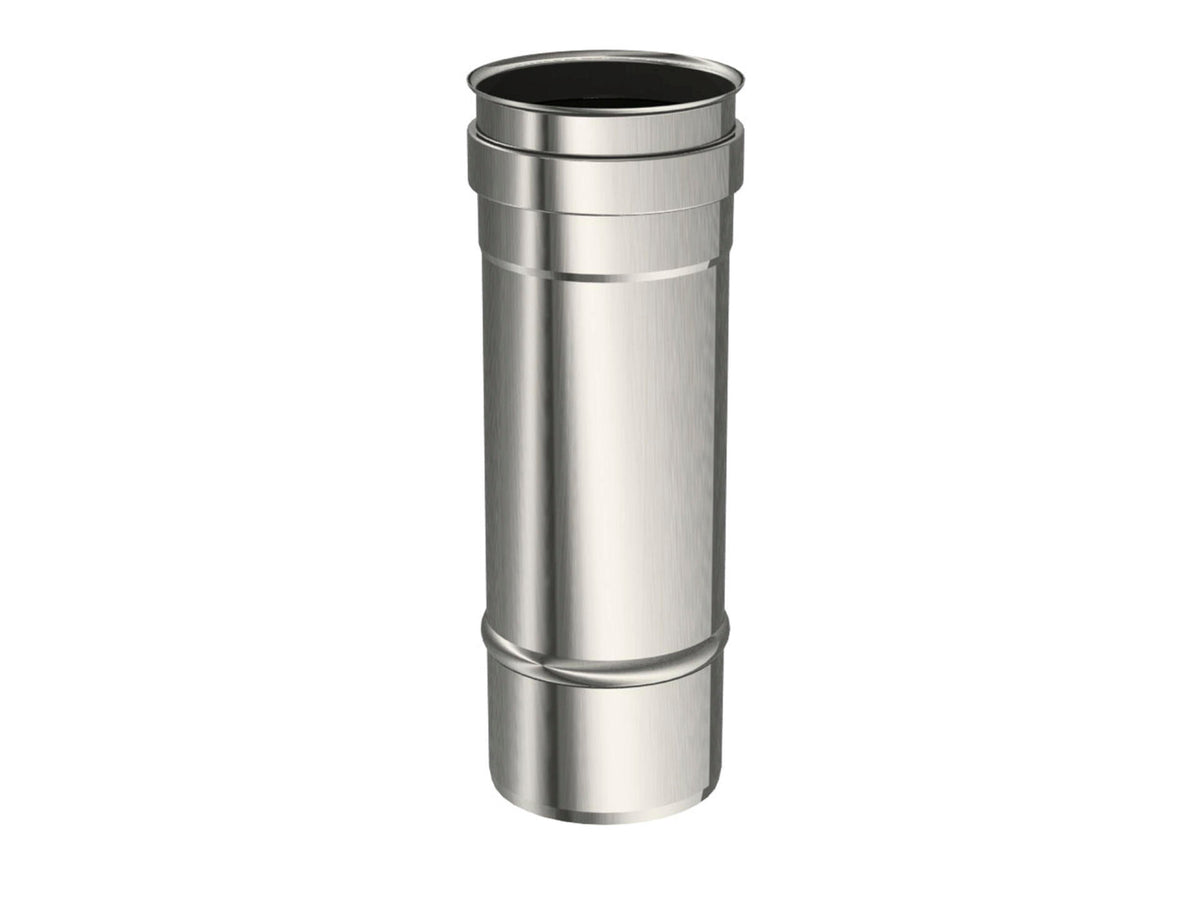 Saninstal Buis voor pelletkachel inox 80mm 25cm