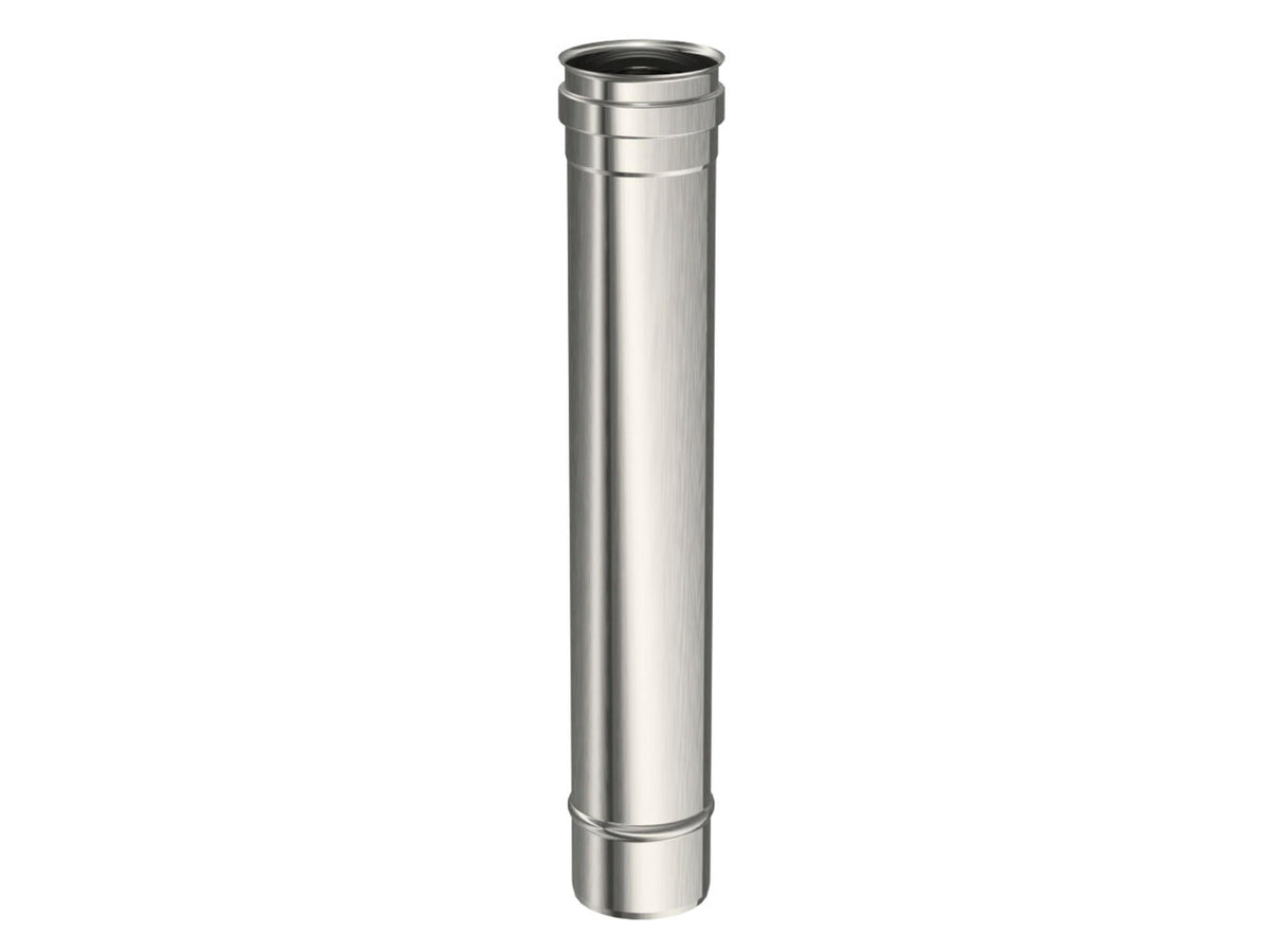 Saninstal Buis voor pelletkachel inox 80mm 50cm