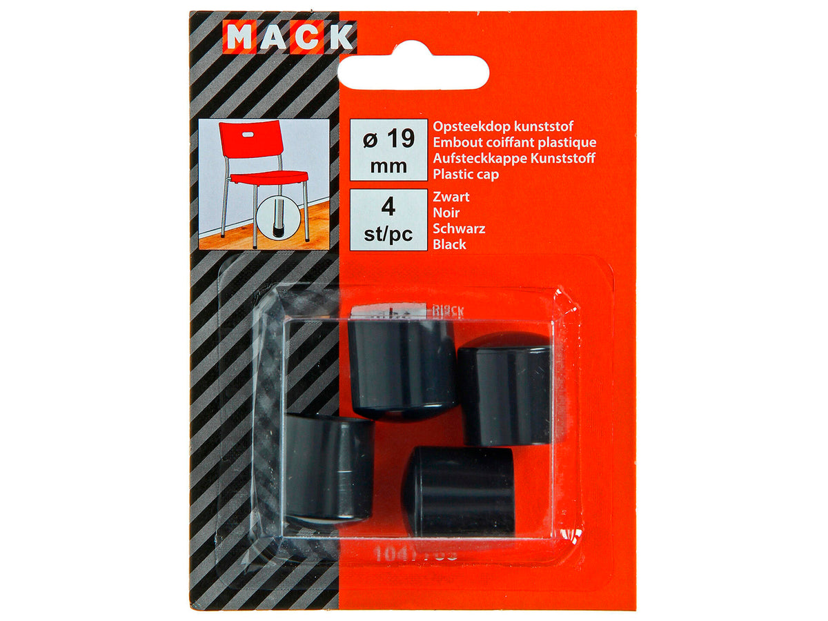 Mack Buisdop 19mm vinyl 4 stuks