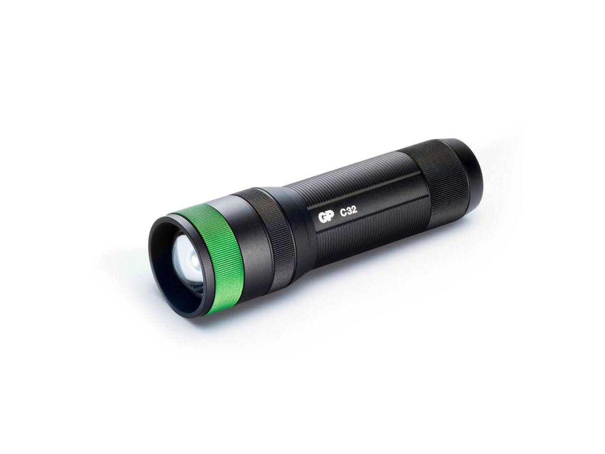 GP C32 zaklamp 300lm zwart