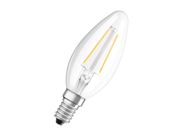 Osram CLB25 LED kaarslamp filament E14 2,5W warm wit