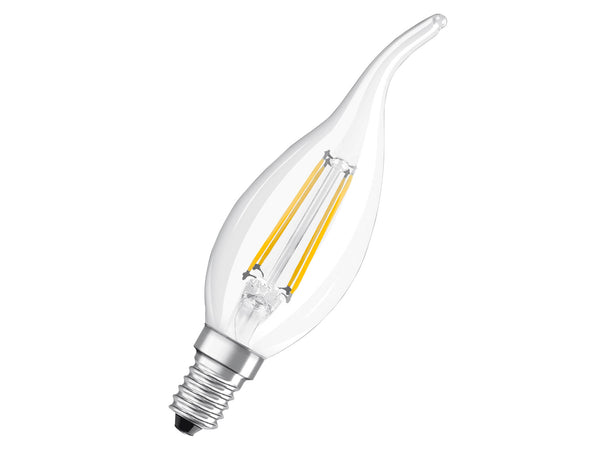 Osram CLBA40 ampoule LED flamme filament E14 4W blanc chaud