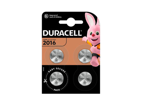 Duracell CR2016 celbatterij lithium 3V 4 stuks