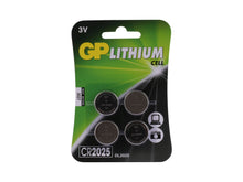 GP CR2025 celbatterij lithium 3V 4 stuks