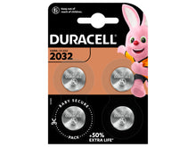 Duracell CR2032 pile bouton lithium 3V 4 pièces