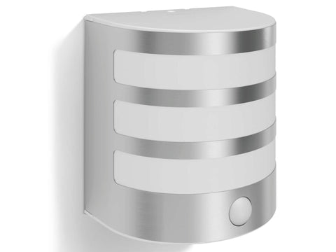 Philips Calgary LED wandlamp 4W met PIR inox