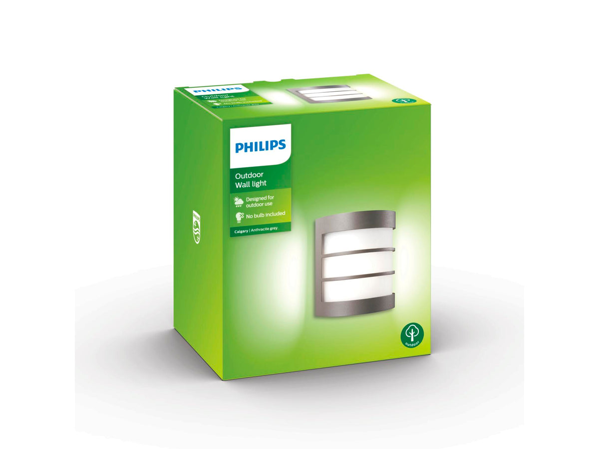 Philips Calgary wandlamp E27 max. 60W antraciet
