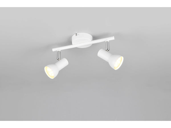 Reality Cantar barre de spots GU10 max. 2x5 W blanc mat