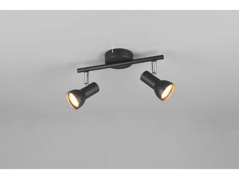 Reality Cantar balkspot GU10 max. 2x5 W mat zwart
