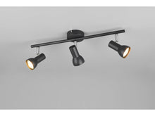 Reality Cantar balkspot GU10 max. 3x5 W mat zwart