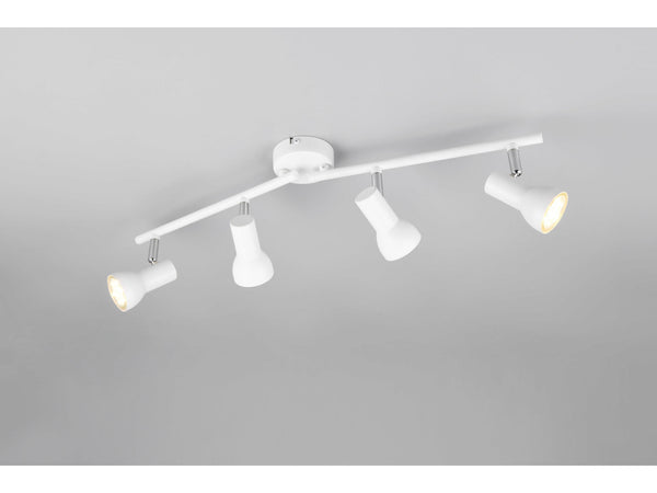 Reality Cantar barre de spots GU10 max. 4x5 W blanc mat
