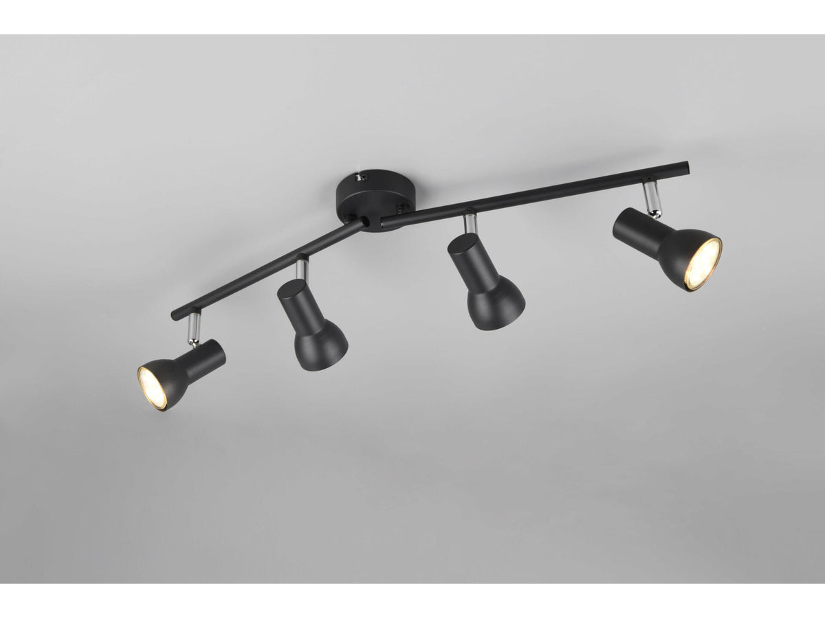 Reality Cantar balkspot GU10 max. 4x5 W mat zwart