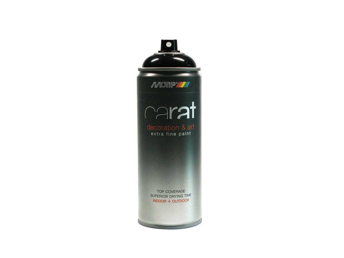 Motip Carat lakspray hoogglans 0,4l pikzwart