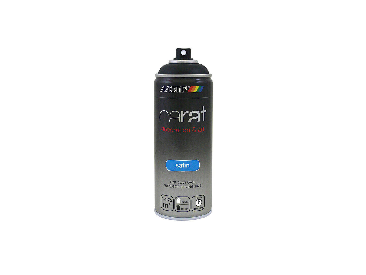 Motip Carat lakspray zijdeglans 0,4l pikzwart