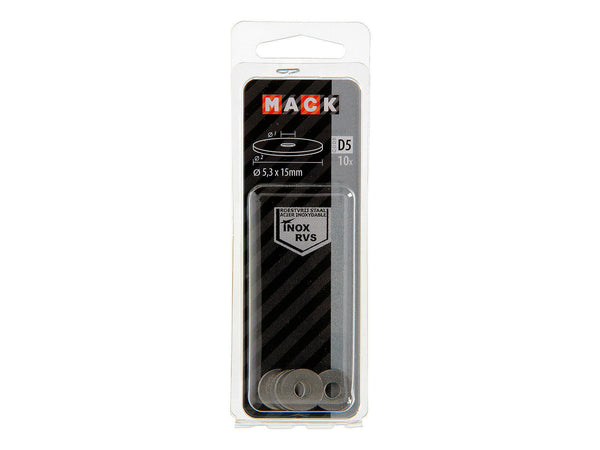Mack Carrosserieringen 5,3x15 mm inox 10 stuks