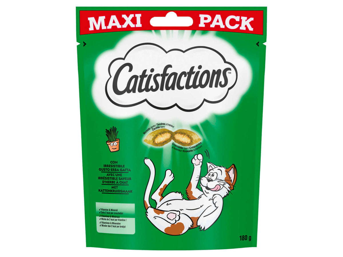 Catisfactions kattensnack kattenkruidsmaak 180g